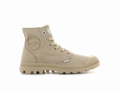 Zapatos Altas Palladium MONO CHROME Mujer Warm Sand | Chile-09627