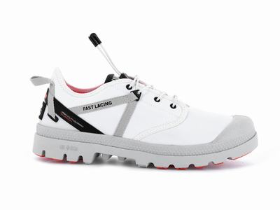 Zapatos Bajos Palladium OX TRAVEL LITE+ WP+ Hombre Blancas | Chile-81936