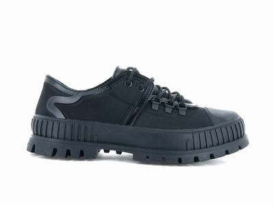 Zapatos Bajos Palladium PALLASHOCK HKR RAINS Mujer Negras | Chile-90376