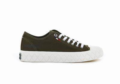 Zapatos Bajos Palladium PALLA ACE CANVAS Hombre Verde Oliva | Chile-36027