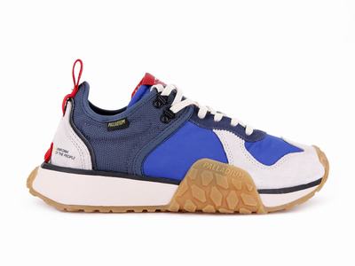 Zapatos Bajos Palladium TROOP RUNNER Hombre Indigo | Chile-30628